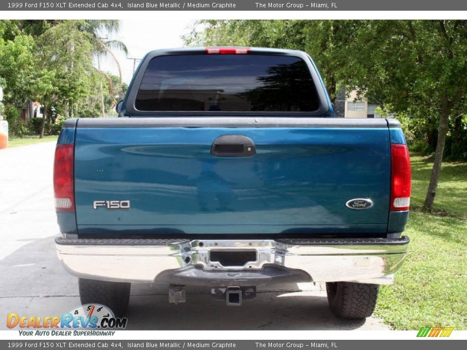 1999 Ford F150 XLT Extended Cab 4x4 Island Blue Metallic / Medium Graphite Photo #10
