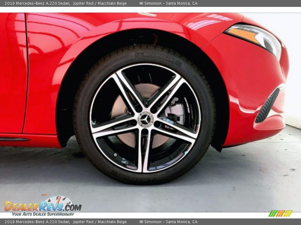2019 Mercedes-Benz A 220 Sedan Jupiter Red / Macchiato Beige Photo #9