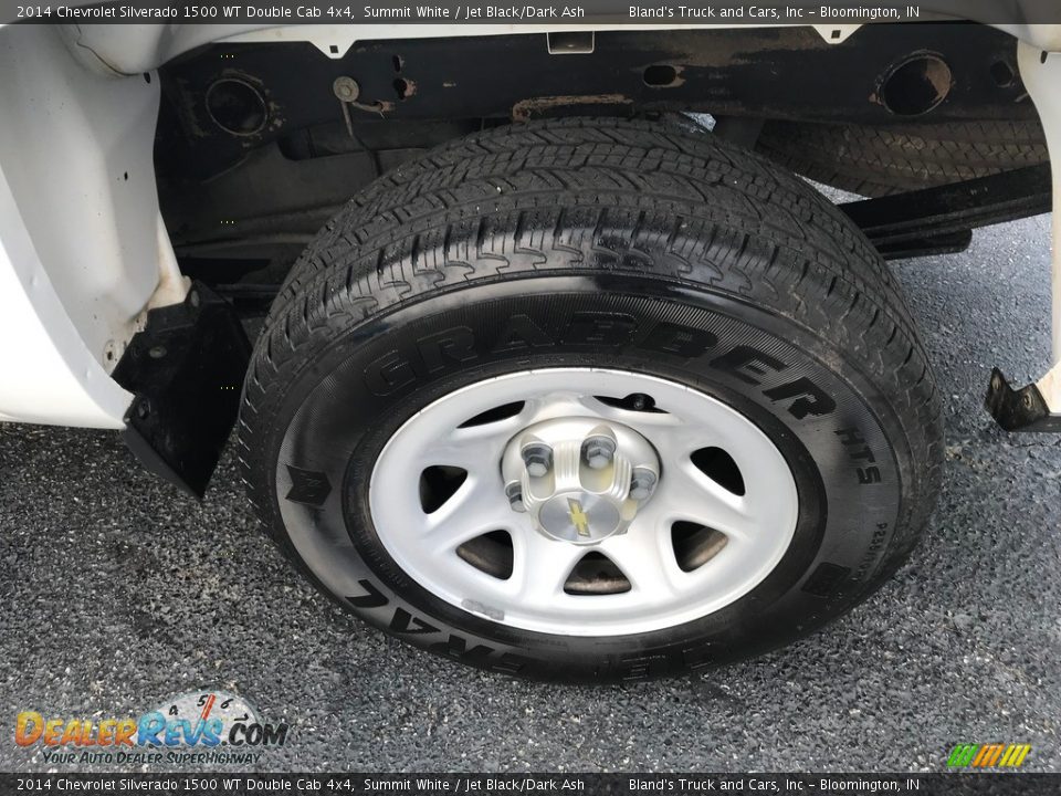 2014 Chevrolet Silverado 1500 WT Double Cab 4x4 Summit White / Jet Black/Dark Ash Photo #25