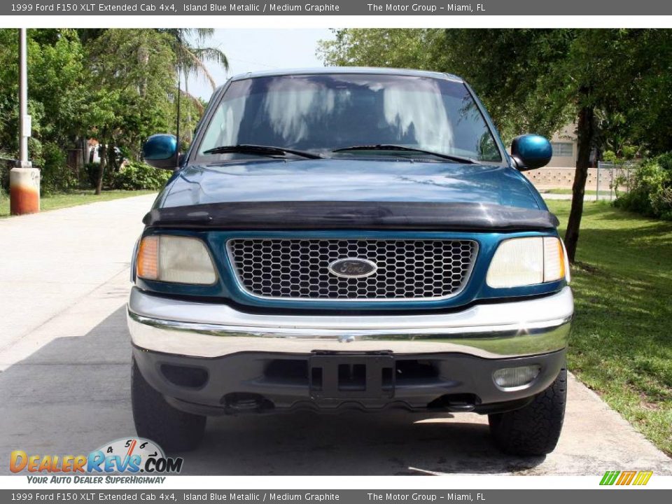 1999 Ford F150 XLT Extended Cab 4x4 Island Blue Metallic / Medium Graphite Photo #20