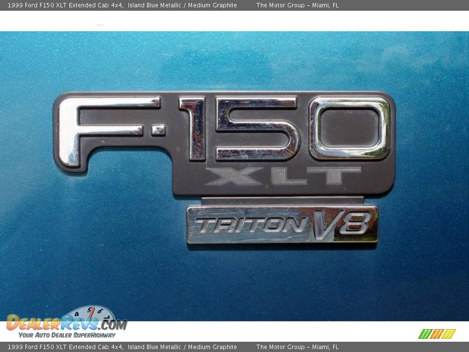 1999 Ford F150 XLT Extended Cab 4x4 Island Blue Metallic / Medium Graphite Photo #21
