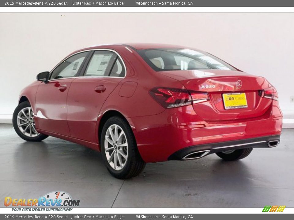 2019 Mercedes-Benz A 220 Sedan Jupiter Red / Macchiato Beige Photo #2