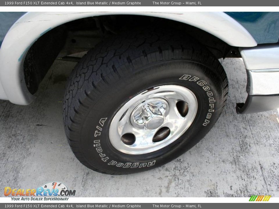 1999 Ford F150 XLT Extended Cab 4x4 Island Blue Metallic / Medium Graphite Photo #36