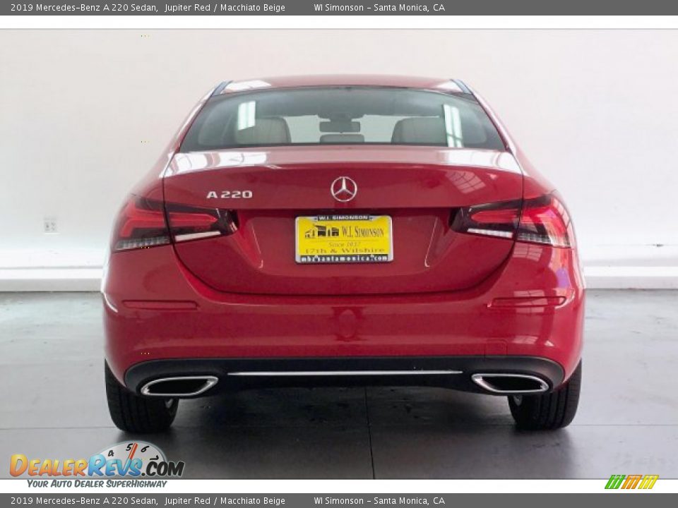 2019 Mercedes-Benz A 220 Sedan Jupiter Red / Macchiato Beige Photo #3