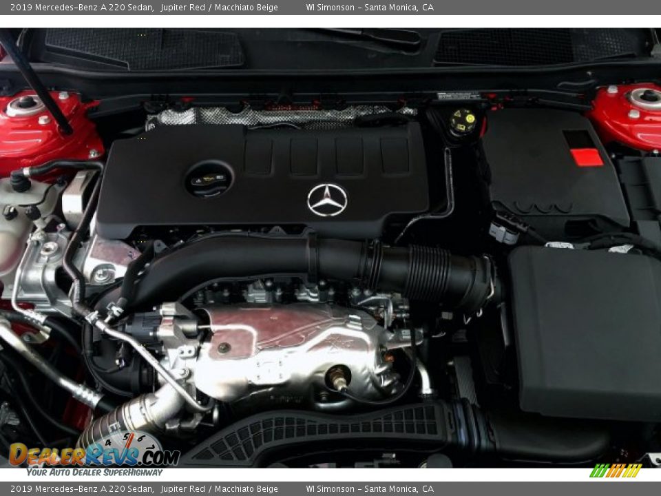 2019 Mercedes-Benz A 220 Sedan Jupiter Red / Macchiato Beige Photo #8