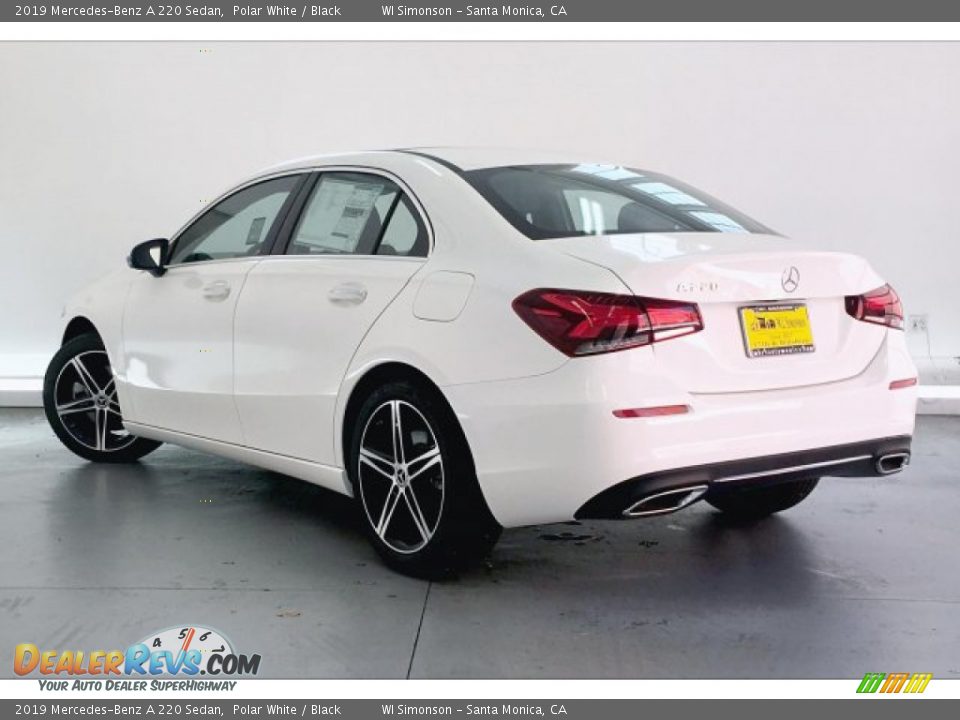 2019 Mercedes-Benz A 220 Sedan Polar White / Black Photo #2