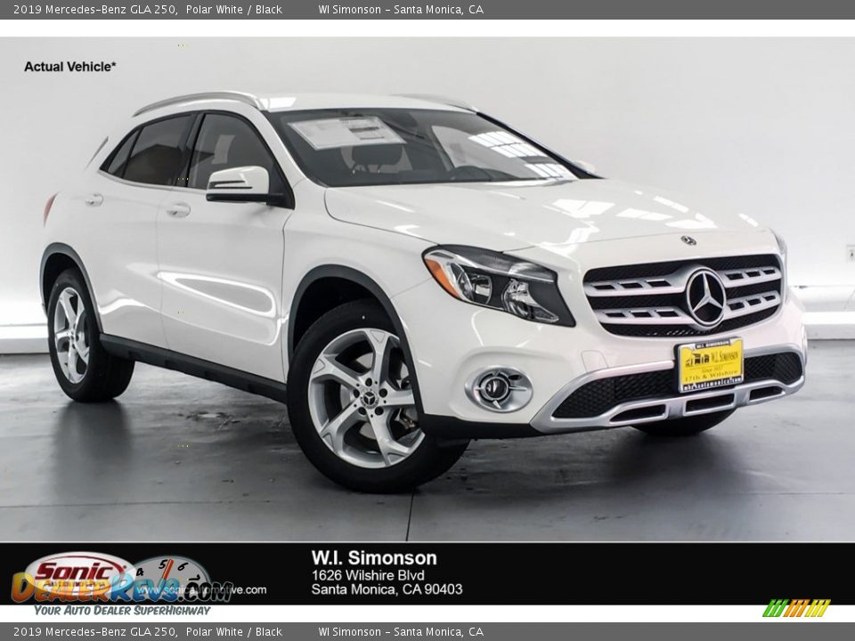 2019 Mercedes-Benz GLA 250 Polar White / Black Photo #1