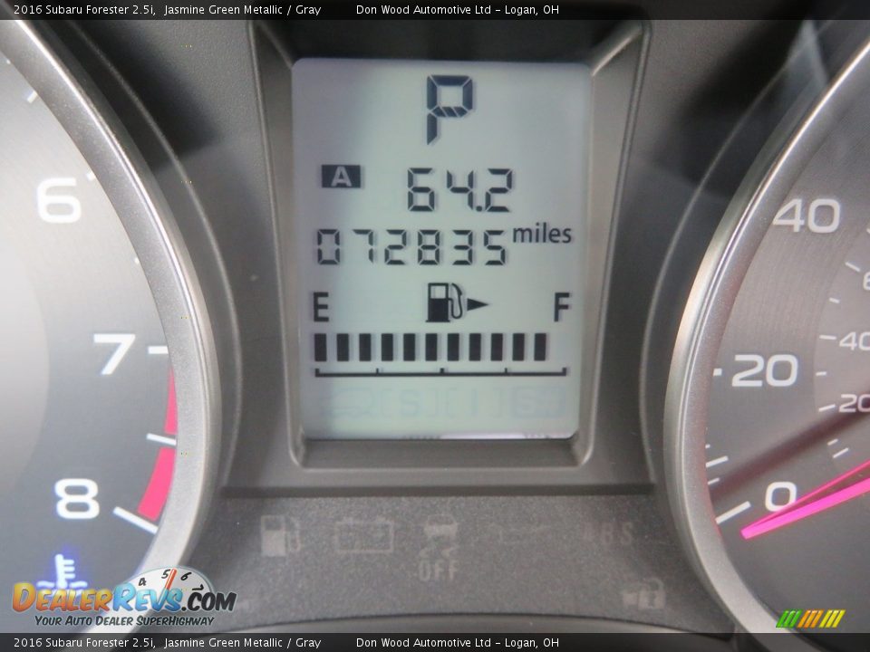 2016 Subaru Forester 2.5i Jasmine Green Metallic / Gray Photo #21