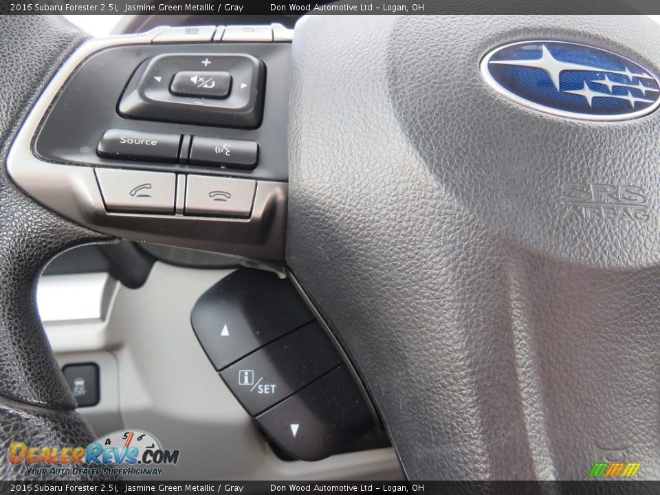 2016 Subaru Forester 2.5i Jasmine Green Metallic / Gray Photo #23