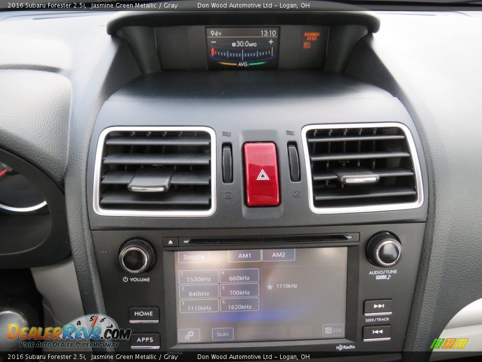 2016 Subaru Forester 2.5i Jasmine Green Metallic / Gray Photo #26