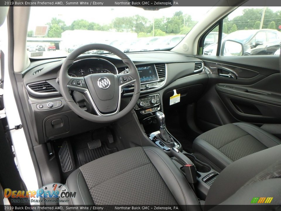 2019 Buick Encore Preferred AWD Summit White / Ebony Photo #13