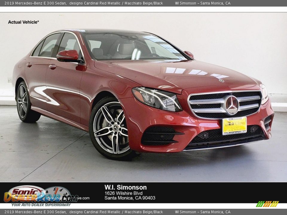 2019 Mercedes-Benz E 300 Sedan designo Cardinal Red Metallic / Macchiato Beige/Black Photo #1