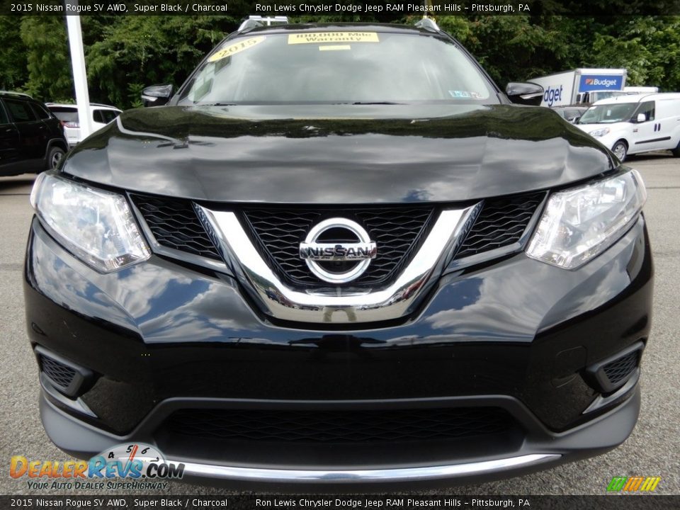 2015 Nissan Rogue SV AWD Super Black / Charcoal Photo #9