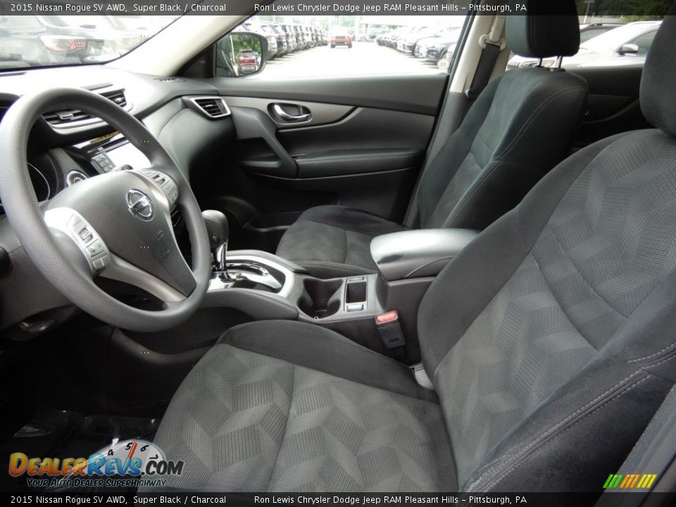 2015 Nissan Rogue SV AWD Super Black / Charcoal Photo #12