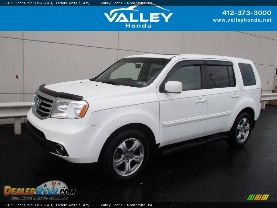 2015 Honda Pilot EX-L 4WD Taffeta White / Gray Photo #1