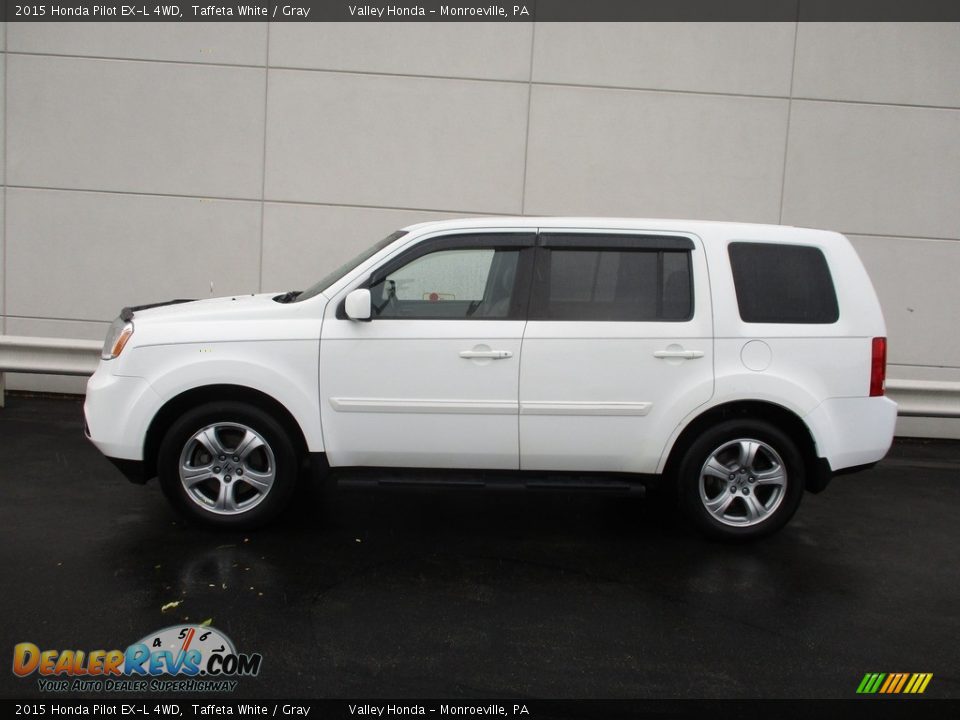2015 Honda Pilot EX-L 4WD Taffeta White / Gray Photo #2