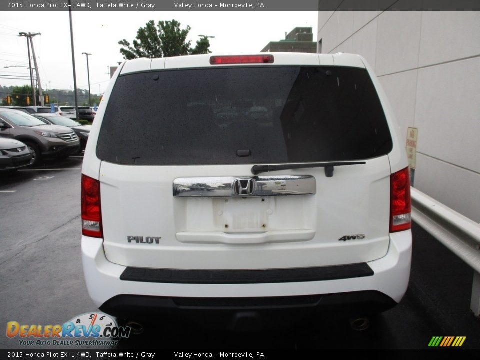2015 Honda Pilot EX-L 4WD Taffeta White / Gray Photo #4