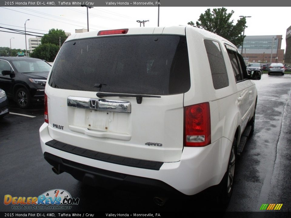 2015 Honda Pilot EX-L 4WD Taffeta White / Gray Photo #5