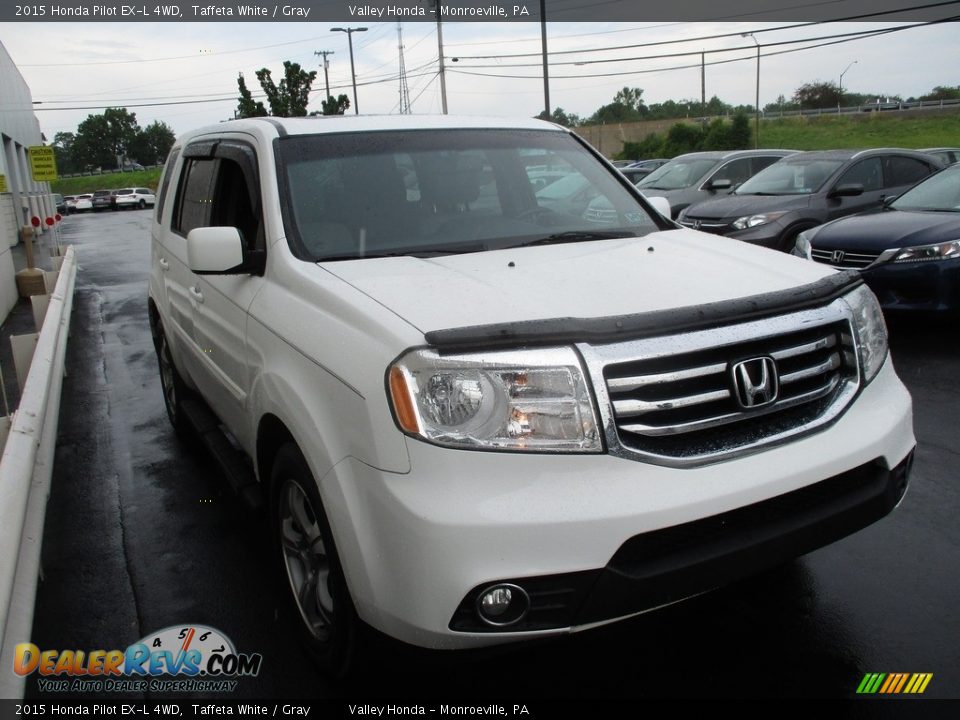 2015 Honda Pilot EX-L 4WD Taffeta White / Gray Photo #7