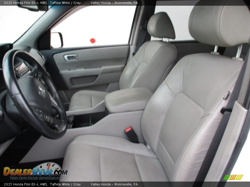 2015 Honda Pilot EX-L 4WD Taffeta White / Gray Photo #12