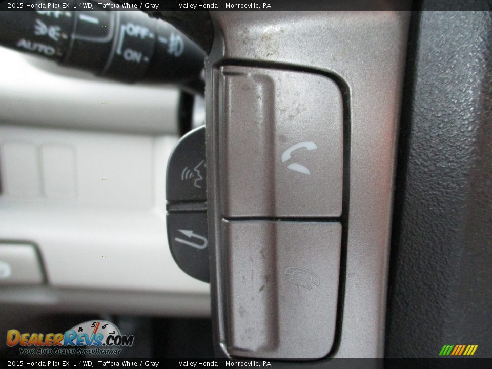 2015 Honda Pilot EX-L 4WD Taffeta White / Gray Photo #18