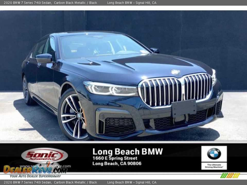 2020 BMW 7 Series 740i Sedan Carbon Black Metallic / Black Photo #1