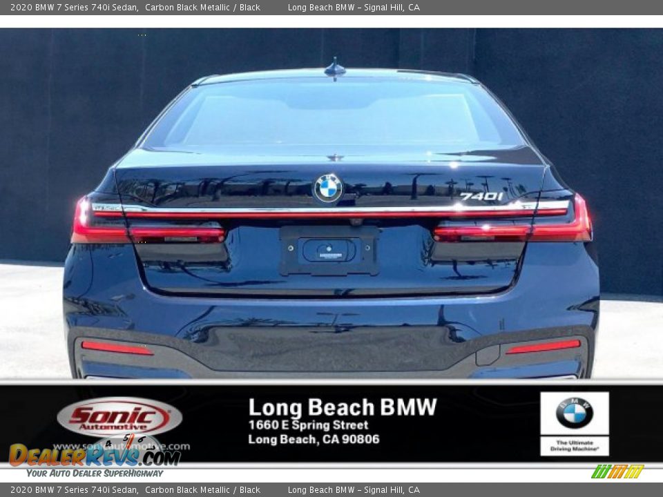 2020 BMW 7 Series 740i Sedan Carbon Black Metallic / Black Photo #3
