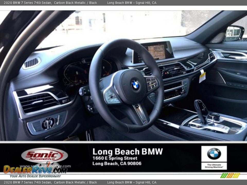 2020 BMW 7 Series 740i Sedan Carbon Black Metallic / Black Photo #4