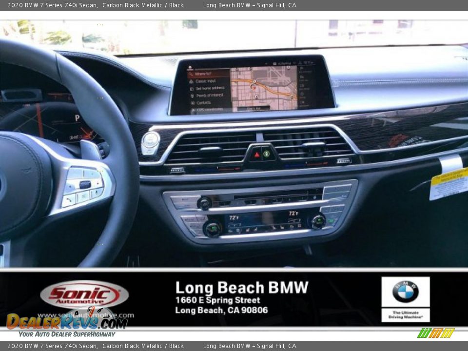 2020 BMW 7 Series 740i Sedan Carbon Black Metallic / Black Photo #5