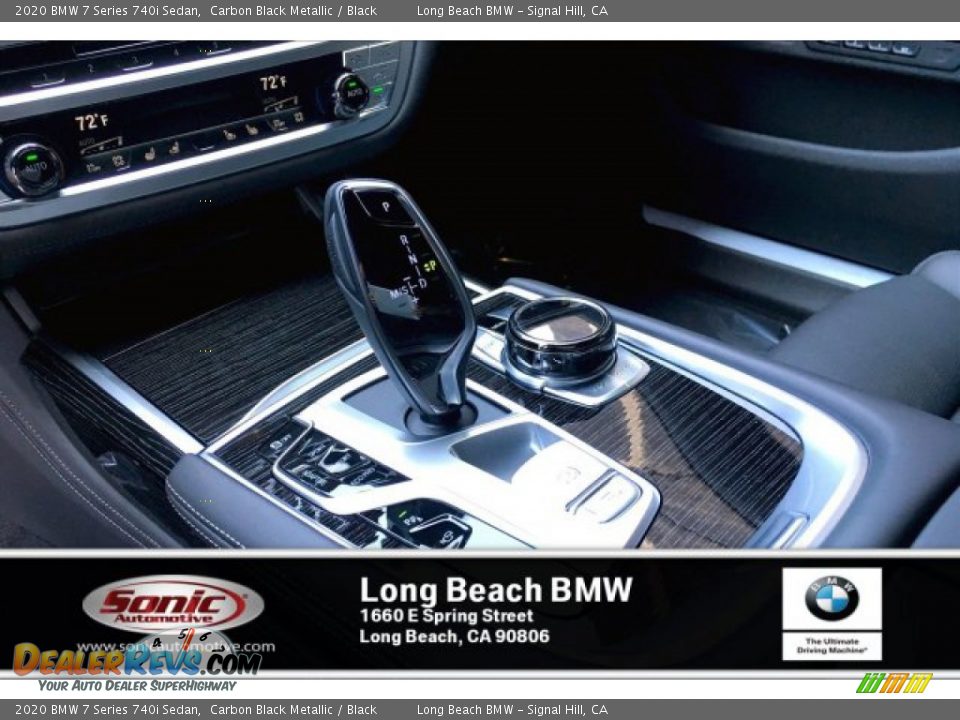 2020 BMW 7 Series 740i Sedan Carbon Black Metallic / Black Photo #6