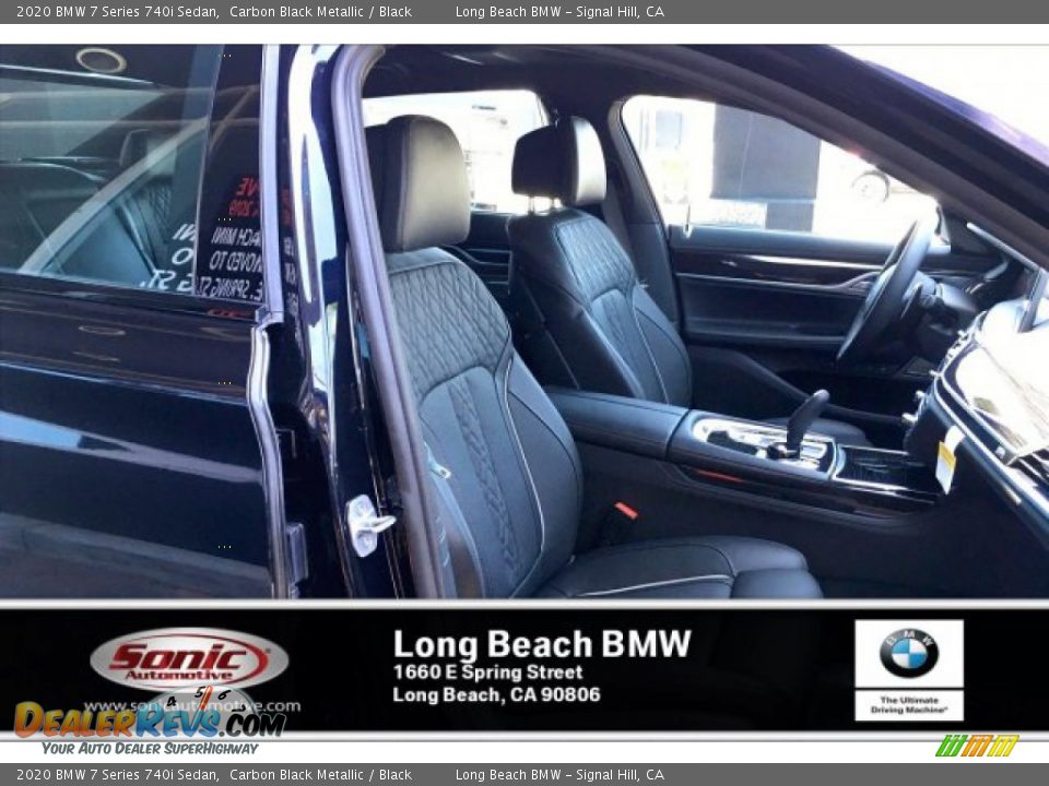 2020 BMW 7 Series 740i Sedan Carbon Black Metallic / Black Photo #7