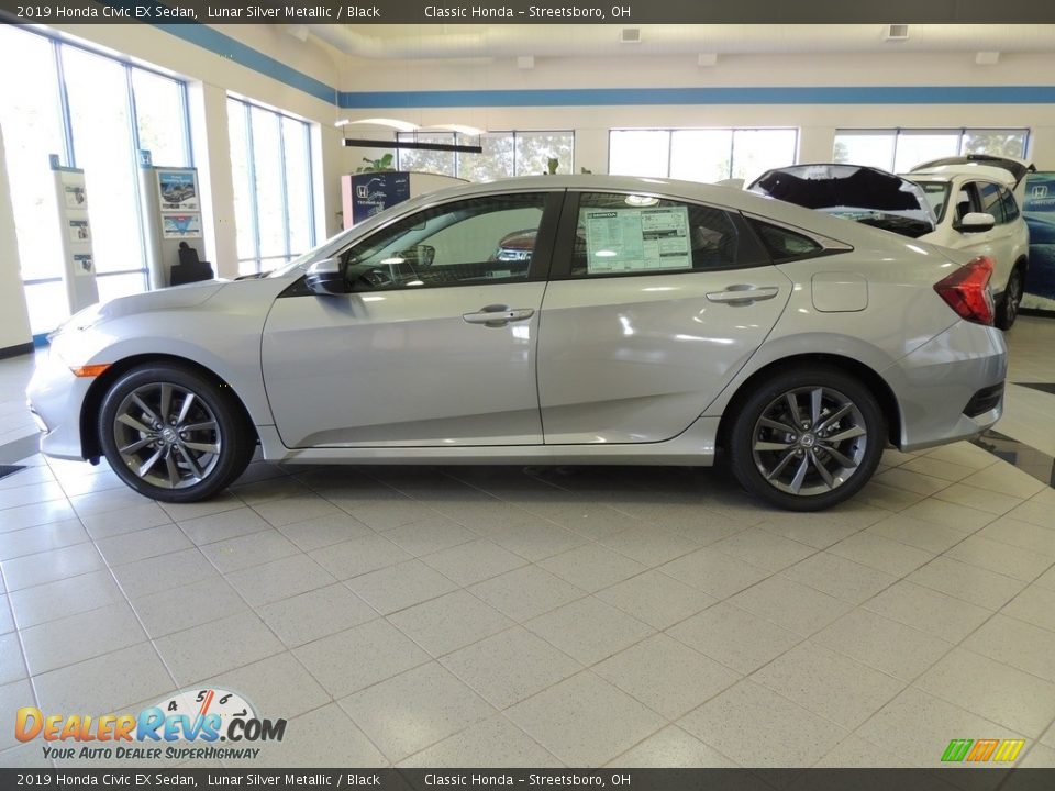 2019 Honda Civic EX Sedan Lunar Silver Metallic / Black Photo #8