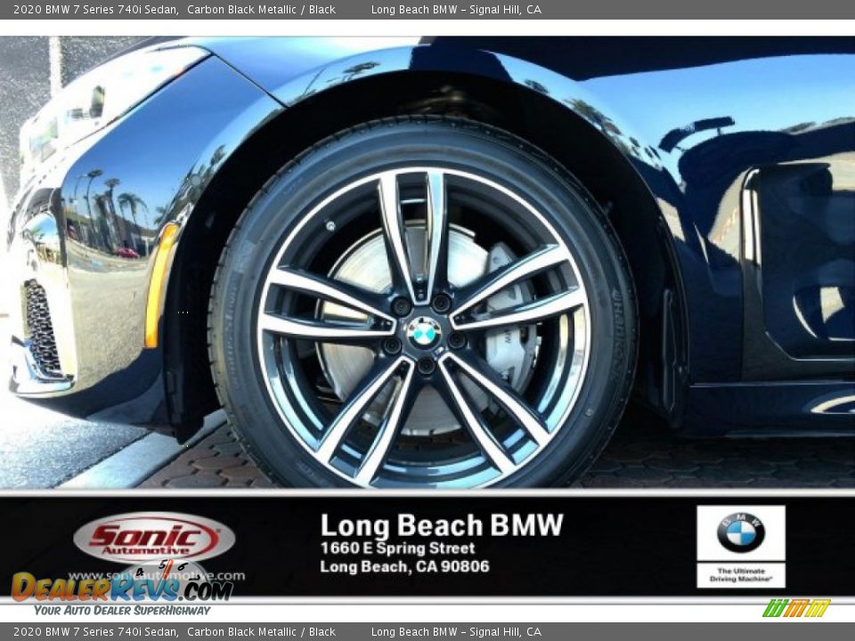 2020 BMW 7 Series 740i Sedan Carbon Black Metallic / Black Photo #9