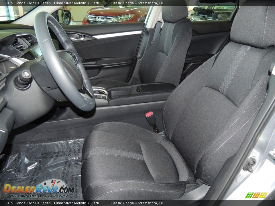 2019 Honda Civic EX Sedan Lunar Silver Metallic / Black Photo #12