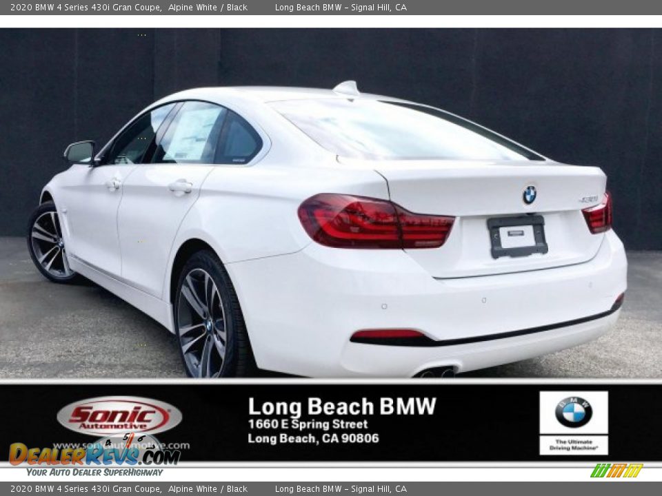 2020 BMW 4 Series 430i Gran Coupe Alpine White / Black Photo #2