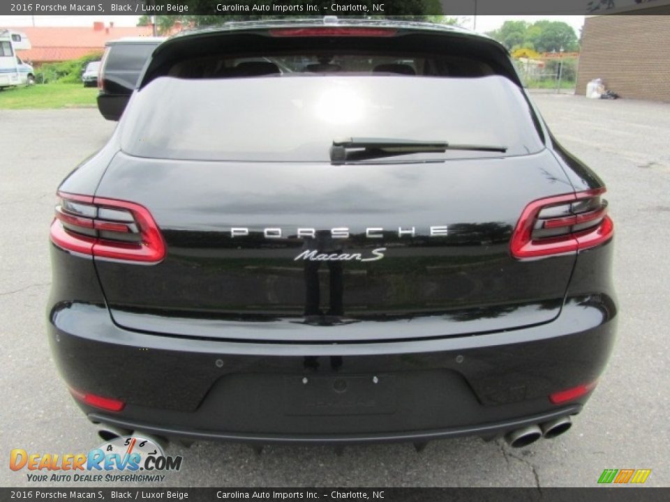 2016 Porsche Macan S Black / Luxor Beige Photo #9