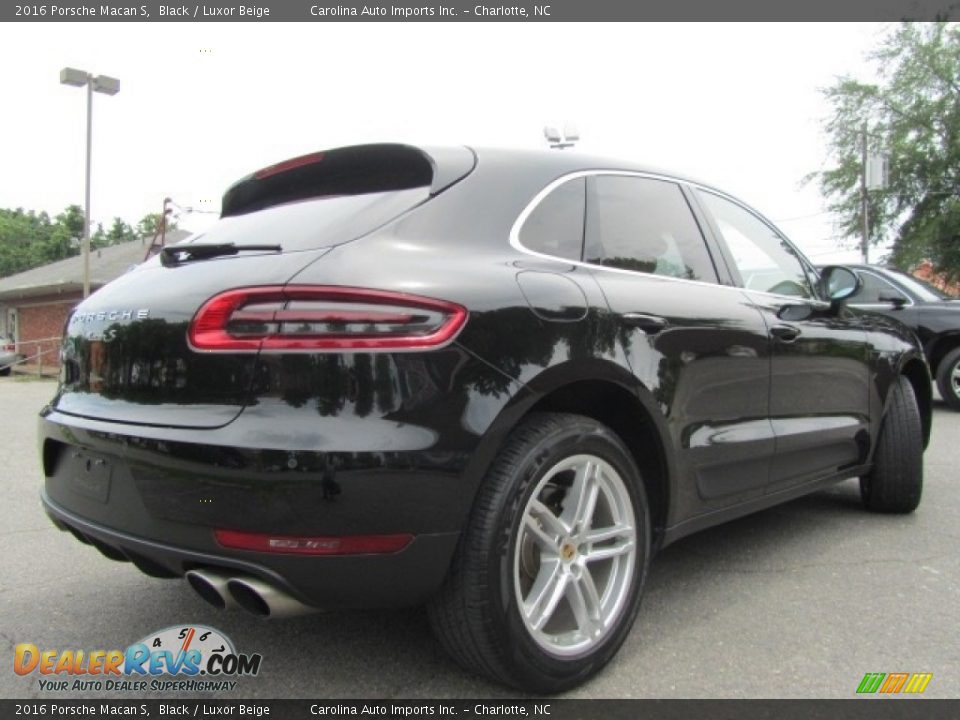 2016 Porsche Macan S Black / Luxor Beige Photo #10