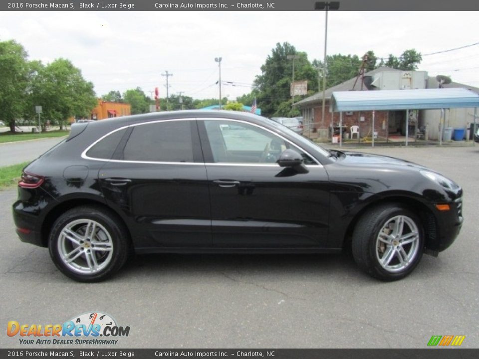 2016 Porsche Macan S Black / Luxor Beige Photo #11