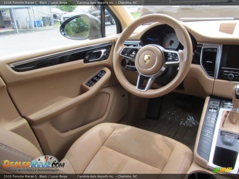 2016 Porsche Macan S Black / Luxor Beige Photo #12
