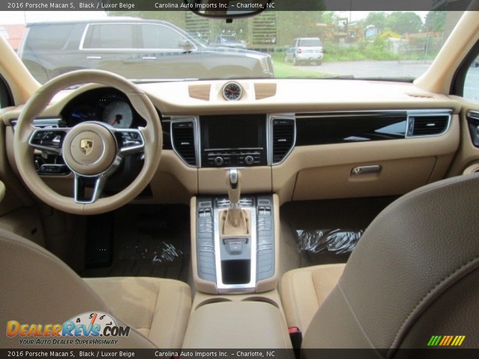 2016 Porsche Macan S Black / Luxor Beige Photo #13