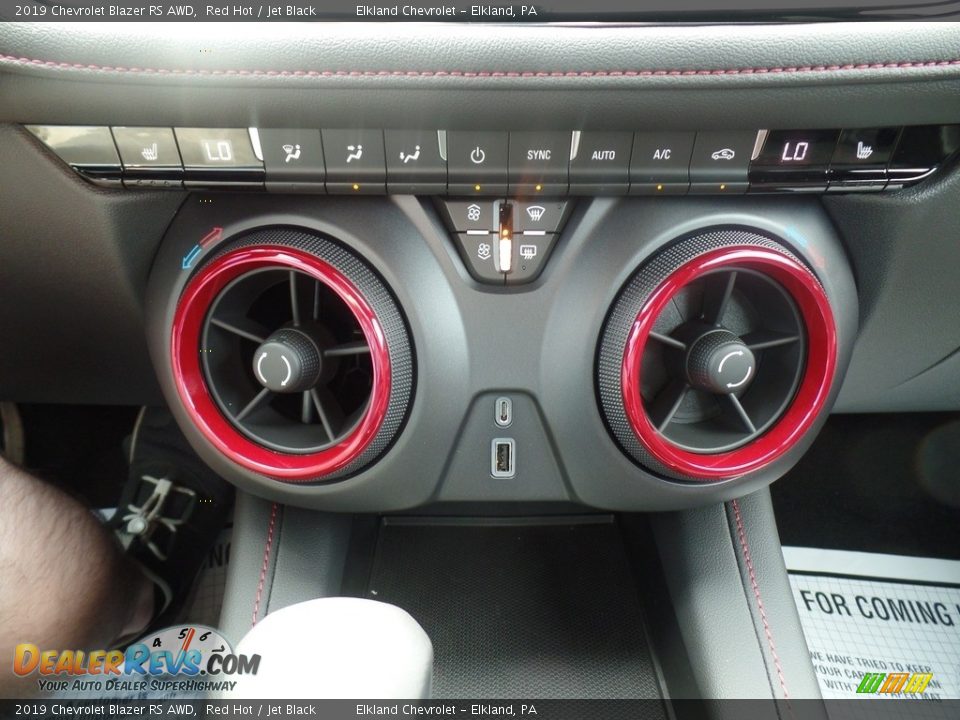 2019 Chevrolet Blazer RS AWD Red Hot / Jet Black Photo #31