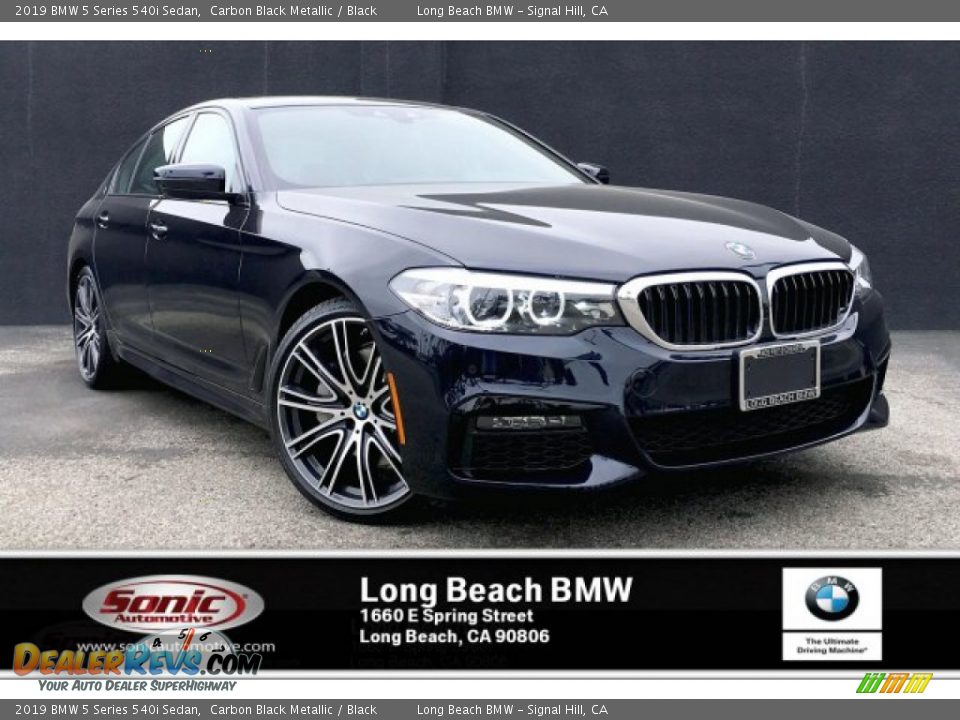 2019 BMW 5 Series 540i Sedan Carbon Black Metallic / Black Photo #1