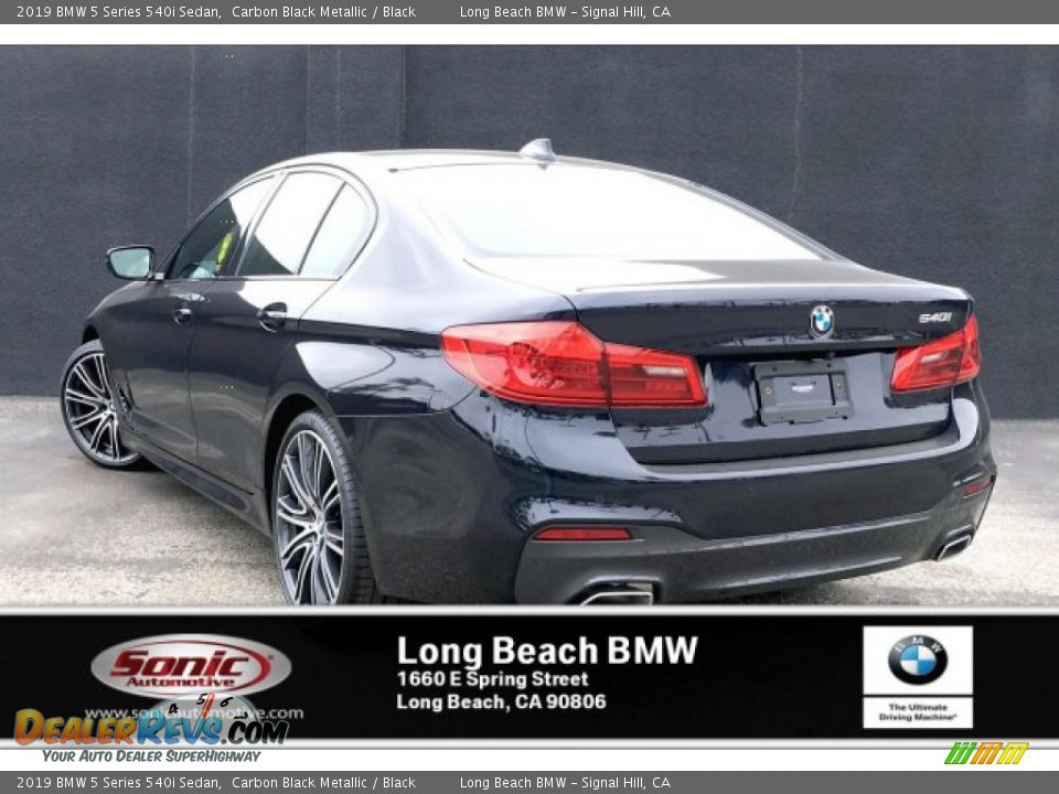 2019 BMW 5 Series 540i Sedan Carbon Black Metallic / Black Photo #2