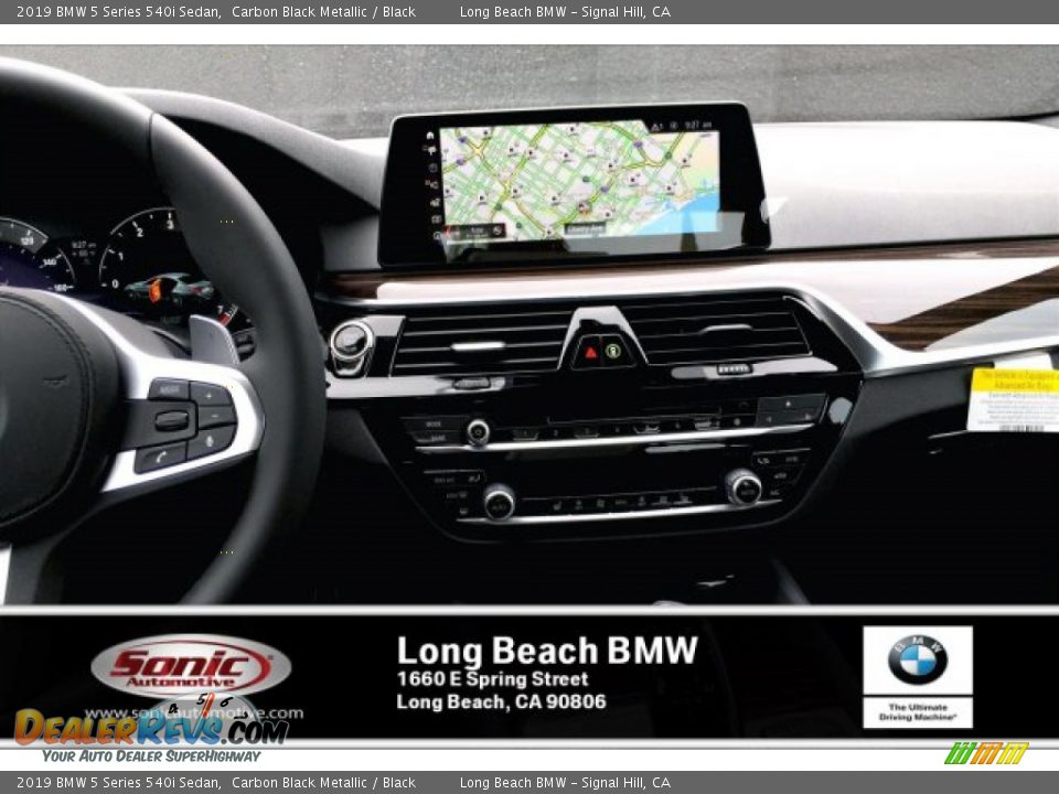 2019 BMW 5 Series 540i Sedan Carbon Black Metallic / Black Photo #5