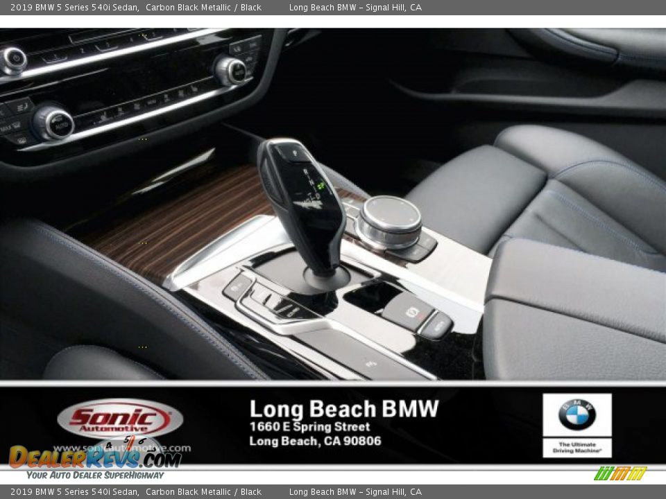 2019 BMW 5 Series 540i Sedan Carbon Black Metallic / Black Photo #6