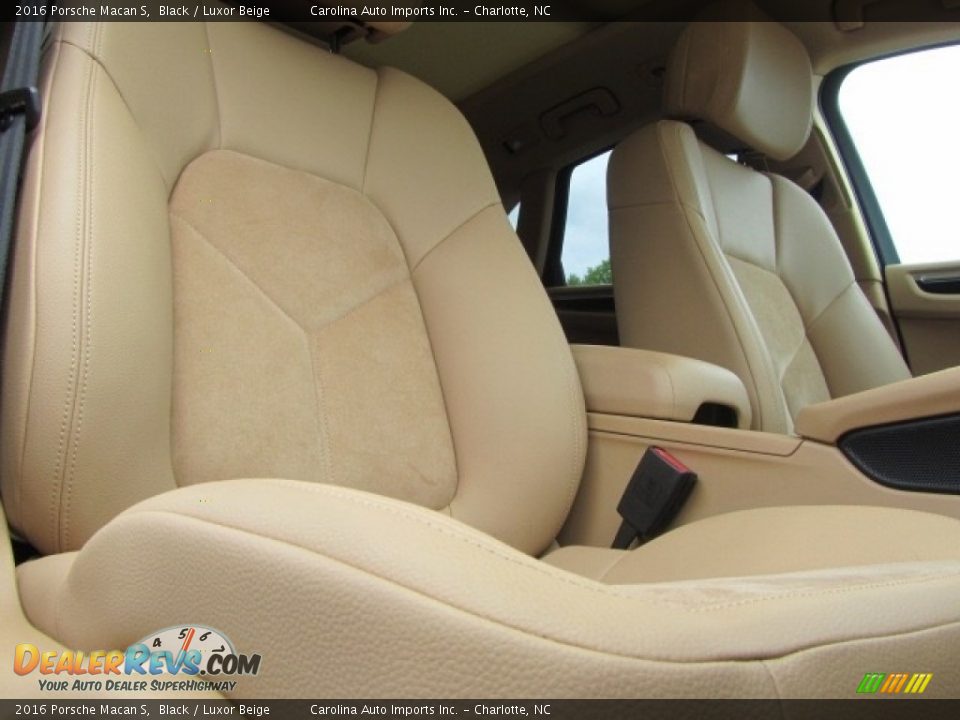 2016 Porsche Macan S Black / Luxor Beige Photo #22