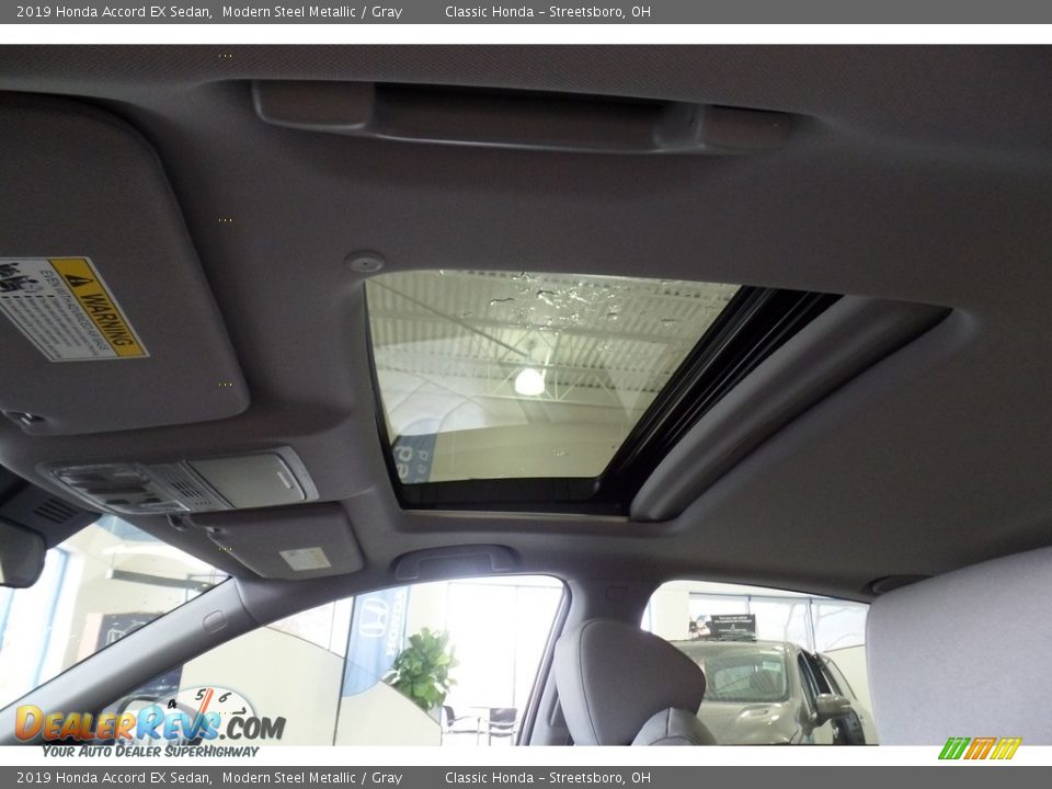 2019 Honda Accord EX Sedan Modern Steel Metallic / Gray Photo #19