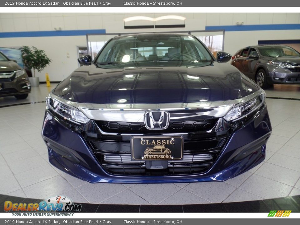 2019 Honda Accord LX Sedan Obsidian Blue Pearl / Gray Photo #2