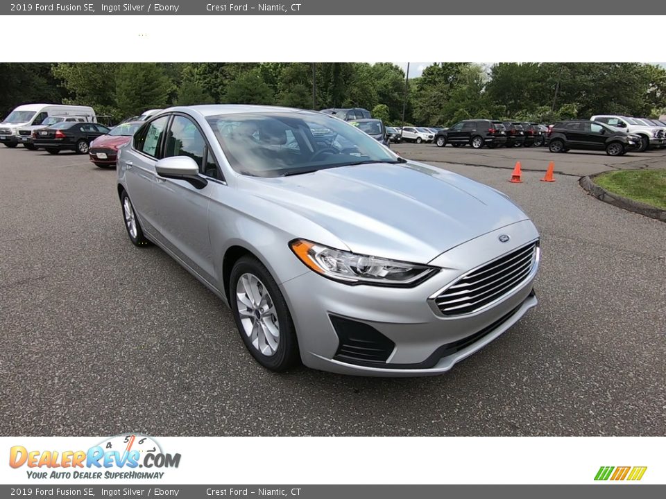 2019 Ford Fusion SE Ingot Silver / Ebony Photo #1