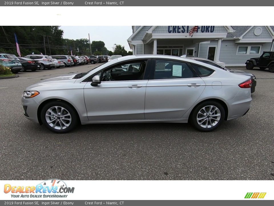 2019 Ford Fusion SE Ingot Silver / Ebony Photo #4